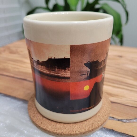 Vintage Sunset Beach Coffee Mug Heavy Sturdy - Picture 2 of 5